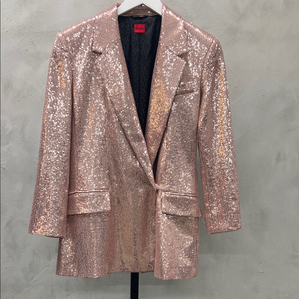 HUGO Pink Sequin Blazer